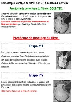 changement filtration aspiration Beam