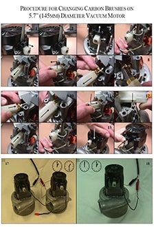 procédure remplacement charbons moteur aspiration centralisée