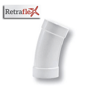Coude à 22.5° Tres grand rayon pour flexible retractable mural RETRAFLEX